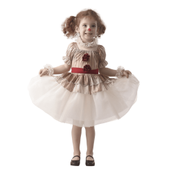 DEGUISEMENT HALLOWEEN BEBE FILLE CLOWN TUEUR TAILLE 1-2 ANS 