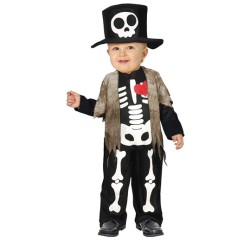 DEGUISEMENT HALLOWEEN  BEBE LIL SQUELETTE  TAILLE 18-24 MOIS