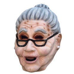 MASQUE DE GRAND MERE LATEX AVEC CHIGNON