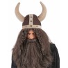 CASQUE VIKING SOUPLE TISSUS MARRON ADULTE