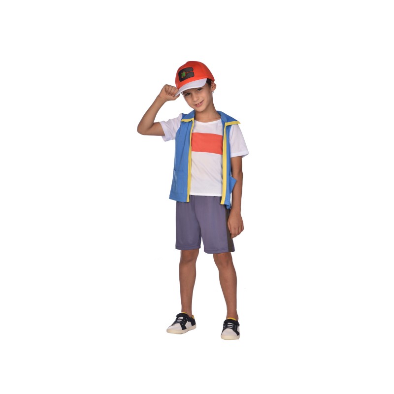 DEGUISEMENT POKEMON PERSONNAGE ASH TAILLE 8-10 ANS DEGUISEMENT POKEMON PERSONNAGE ASH TAILLE 8-10 ANS