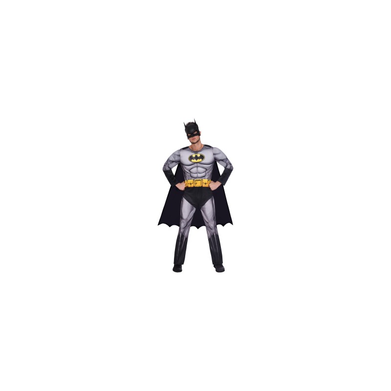 DEGUISEMENT BATMAN CLASSIQUE GRIS TAILLE XL DEGUISEMENT BATMAN CLASSIQUE GRIS TAILLE XL