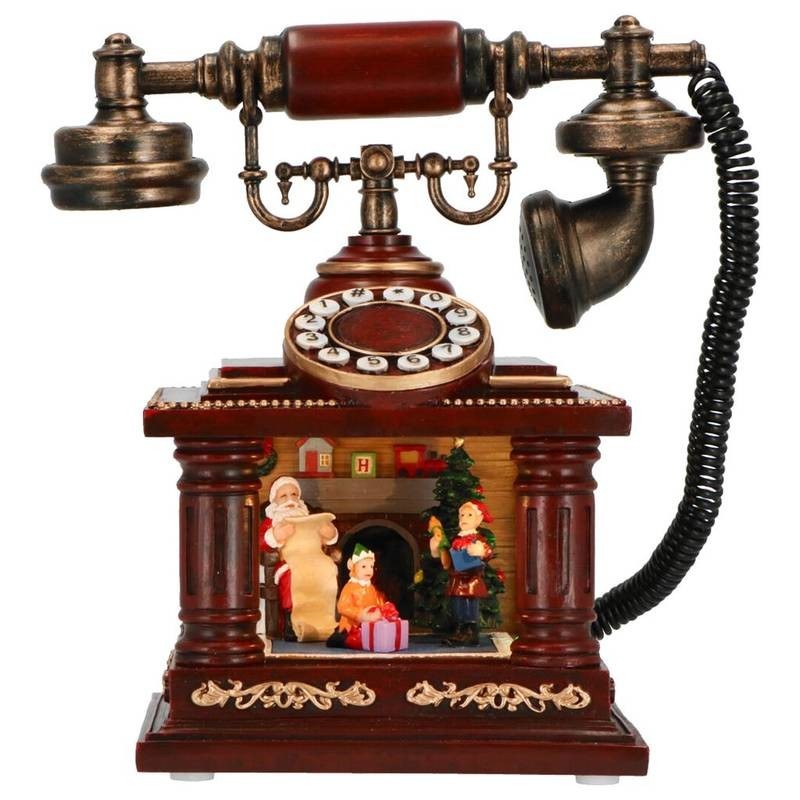 DECORATION DE NOEL TELEPHONE AVEC DECOR DE NOEL ANIME ET SONORE DECORATION DE NOEL TELEPHONE AVEC DECOR DE NOEL ANIME ET SONORE