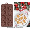 MOULE EN SILICONNE POUR 12 BISCUITS DE NOEL 10 X 20 CM
