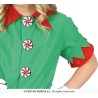DEGUISEMENT LUTIN DE NOEL FILLE ROUGE ET VERT TAILLE 7-9 ANS