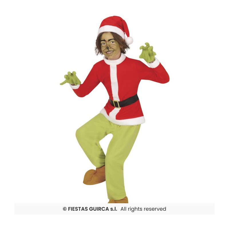 DEGUISEMENT GRINCH DE NOEL GARCON TAILLE 5-6 ANS DEGUISEMENT GRINCH DE NOEL GARCON TAILLE 5-6 ANS