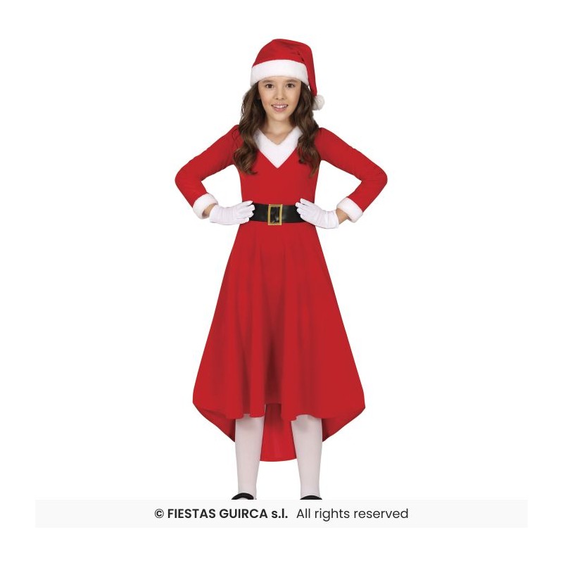 DEGUISEMENT FILLE MERE NOEL ROBE LONGUE TAILLE 5-6 ANS DEGUISEMENT FILLE MERE NOEL ROBE LONGUE TAILLE 5-6 ANS