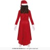DEGUISEMENT FILLE MERE NOEL ROBE LONGUE TAILLE 10-12 ANS