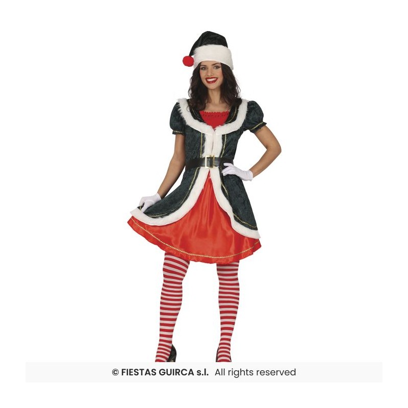 DEGUISEMENT LUTIN DE NOEL GREEN NOEL FEMME TAILLE 36-38 OU S DEGUISEMENT LUTIN DE NOEL GREEN NOEL FEMME TAILLE 36-38 OU S