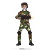DEGUISEMENT ENFANT MILITAIRE MASQUE SQUELETTE TAILLE 7-9 ANS