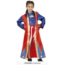DEGUISEMENT ENFANT BOXEUR ROUGE ET BLEU TAILLE 7-9 ANS