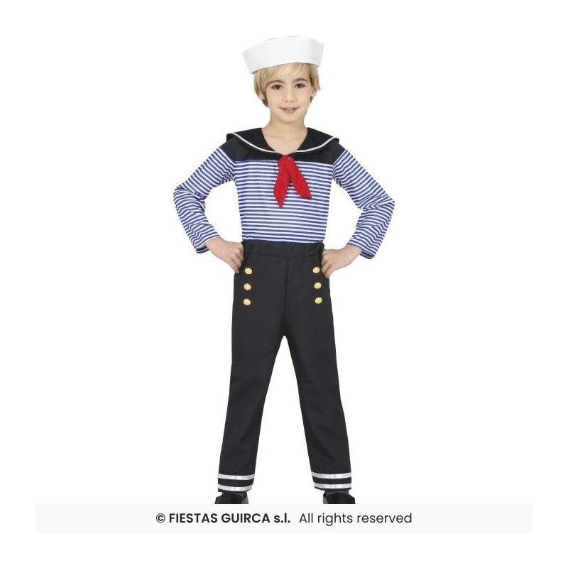 DEGUISEMENT MOUSSAILLON GARCON SAILOR TUNIQUE BLEUE TAILLE 7-9 ANS DEGUISEMENT MOUSSAILLON GARCON SAILOR TUNIQUE BLEUE TAILLE 7-9 ANS
