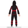 DEGUISEMENT ENFANT  NINJA ROUGE NOIR  TAILLE 7-9 ANS