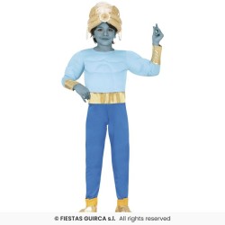 DEGUISEMENT ENFANT GENIE BLEU TAILLE 5-6 ANS