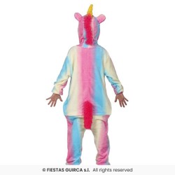 DEGUISEMENT PYJAMA KUGURUMI MULTICOLORE LICORNE TAILLE 7-9 ANS 