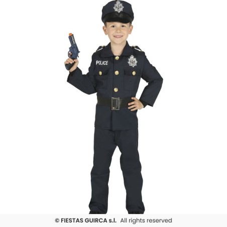 DEGUISEMENT ENFANT POLICIER PANTALON TAILLE 7-9 ANS 