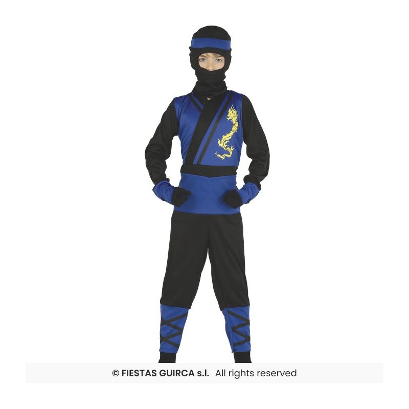DEGUISEMENT ENFANT NINJA BLEU TAILLE 5-6 ANS DEGUISEMENT ENFANT NINJA BLEU TAILLE 5-6 ANS