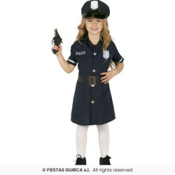 DEGUISEMENT ENFANT POLICIERE TAILLE 3-4 ANS 