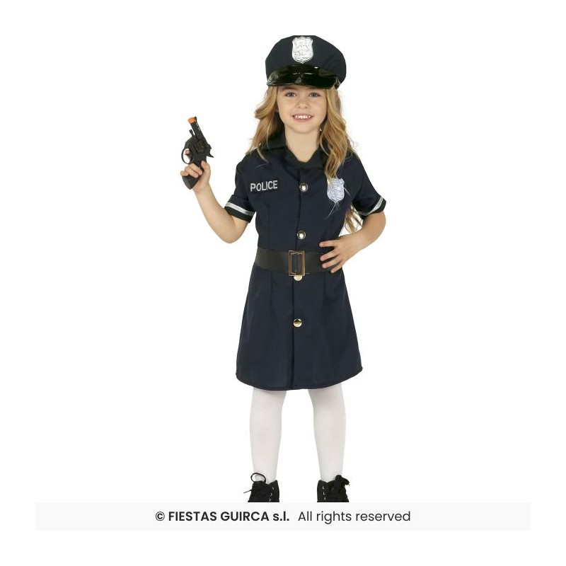 DEGUISEMENT ENFANT POLICIERE TAILLE 3-4 ANS 