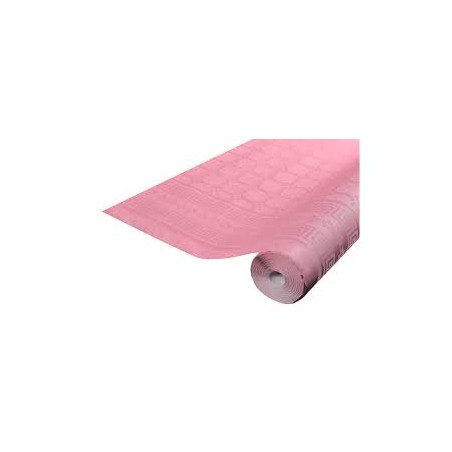 NAPPE DAMASSEE ROSE BONBON L 120 X 6M