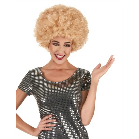 PERRUQUE FRISEE AFRO BLONDE
