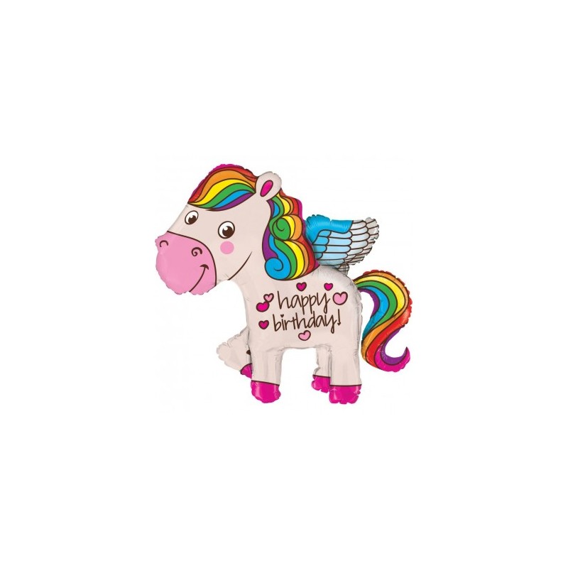 BALLON METALLIQUE PONEY AILEE HAPPY BIRTHDAY 91 CM BALLON METALLIQUE PONEY AILEE HAPPY BIRTHDAY 91 CM