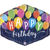 BALLON METALLIQUE HAPPY BIRTHDAY 64 CM 