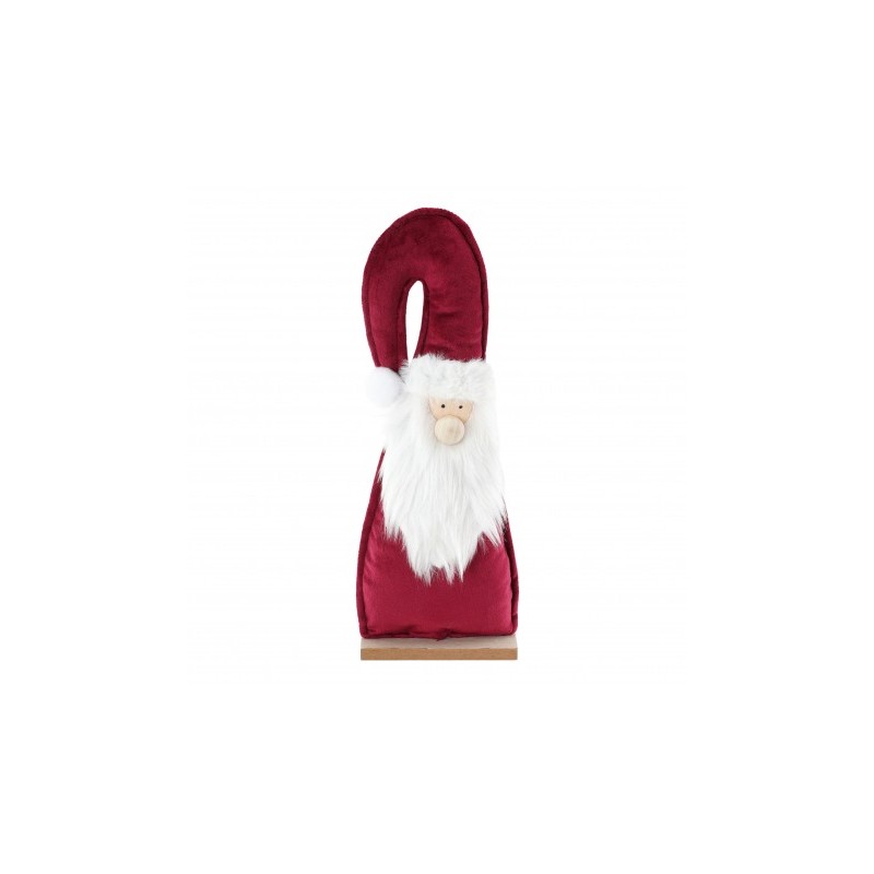 CENTRE DE TABLE PERE NOEL VELOURS BORDEAUX FOURRURE BARBE BLANCHE 12CM X 5CM X 3 CENTRE DE TABLE PERE NOEL VELOURS BORDEAUX FOURRURE BARBE BLANCHE 12CM X 5CM X 3