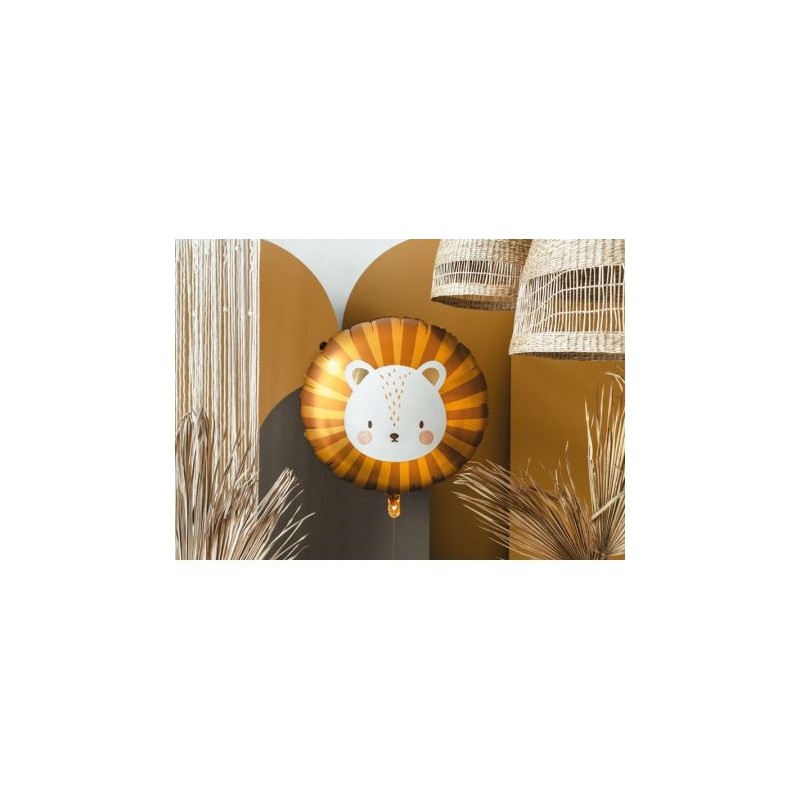 BALLON METALLIQUE ROND TETE D'OURS BRUN 70 X 67 CM BALLON METALLIQUE ROND TETE D'OURS BRUN 70 X 67 CM