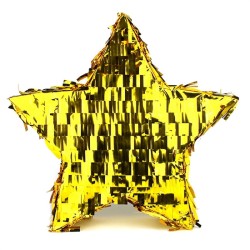 PINATA ETOILE OR EN 3D A TAPER 33 x 33 CM