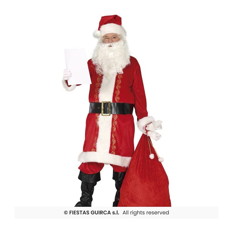 DEGUISEMENT PERE NOEL ROUGE CHIC A DORURES HOMME TAILLE L DEGUISEMENT PERE NOEL ROUGE CHIC A DORURES HOMME TAILLE L