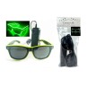 1 X LUNETTES LED 6 coloris assortis Nécessite 2 piles AA (vendue sans piles)