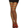 COLLANT LUTIN RAYES VERT ET ROUGE TAILLE STD