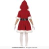 DEGUISEMENT FILLE MERE NOEL ROBE ROUGE A CAPUCHE TAILLE 5-6 ANS