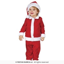 DEGUISEMENT PERE NOEL ROUGE BEBE TAILLE 12-18 MOIS