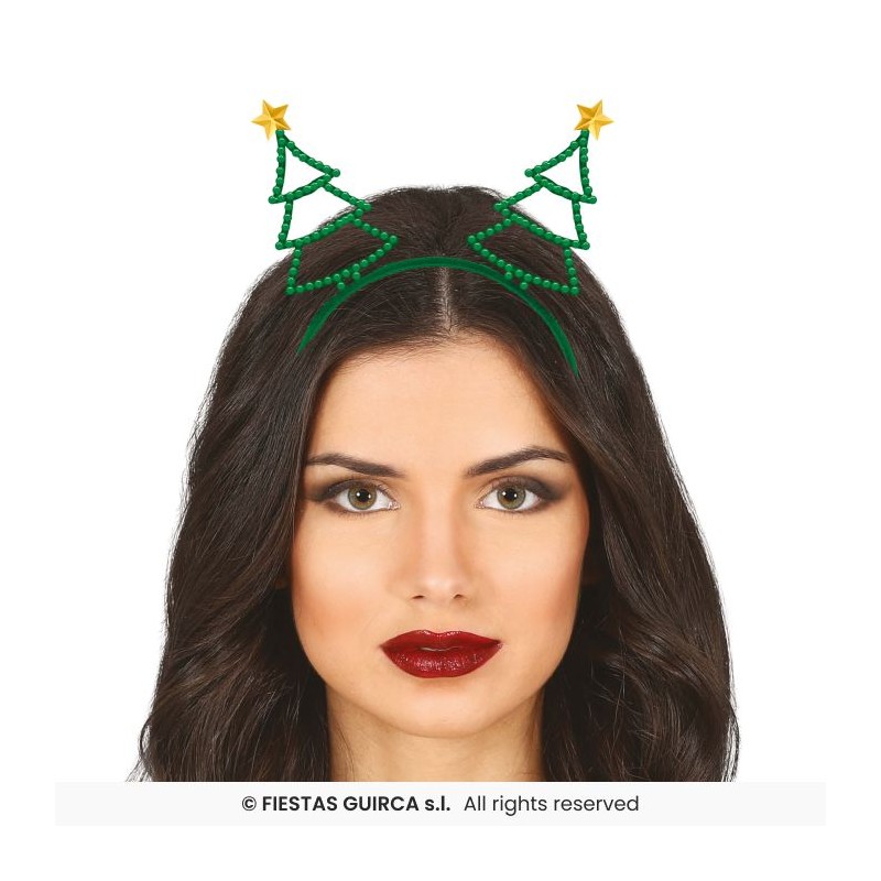 SERRE-TETE OU DIADEME NOEL VERT AVEC STRASS SAPIN DE NOEL SERRE-TETE OU DIADEME NOEL VERT AVEC STRASS SAPIN DE NOEL