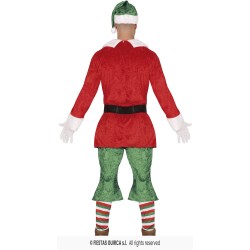 DEGUISEMENT LUTIN DE NOEL SANTA HELPER HOMME TAILLE 52-54 OU L