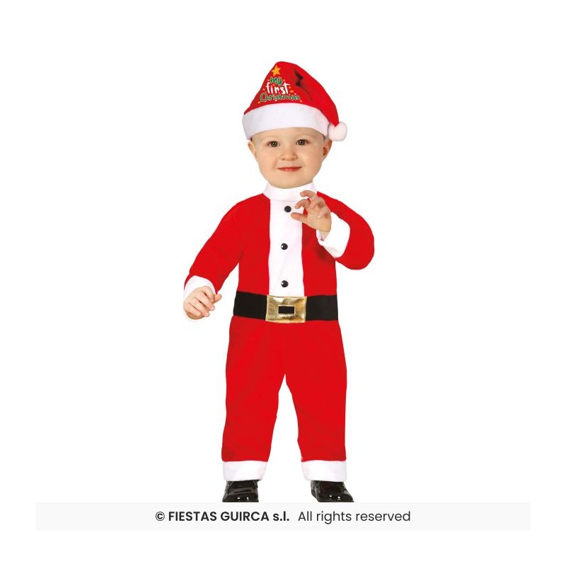 DEGUISEMENT BEBE PERE NOEL MY FIRST CHRISTMAS 18-24 MOIS