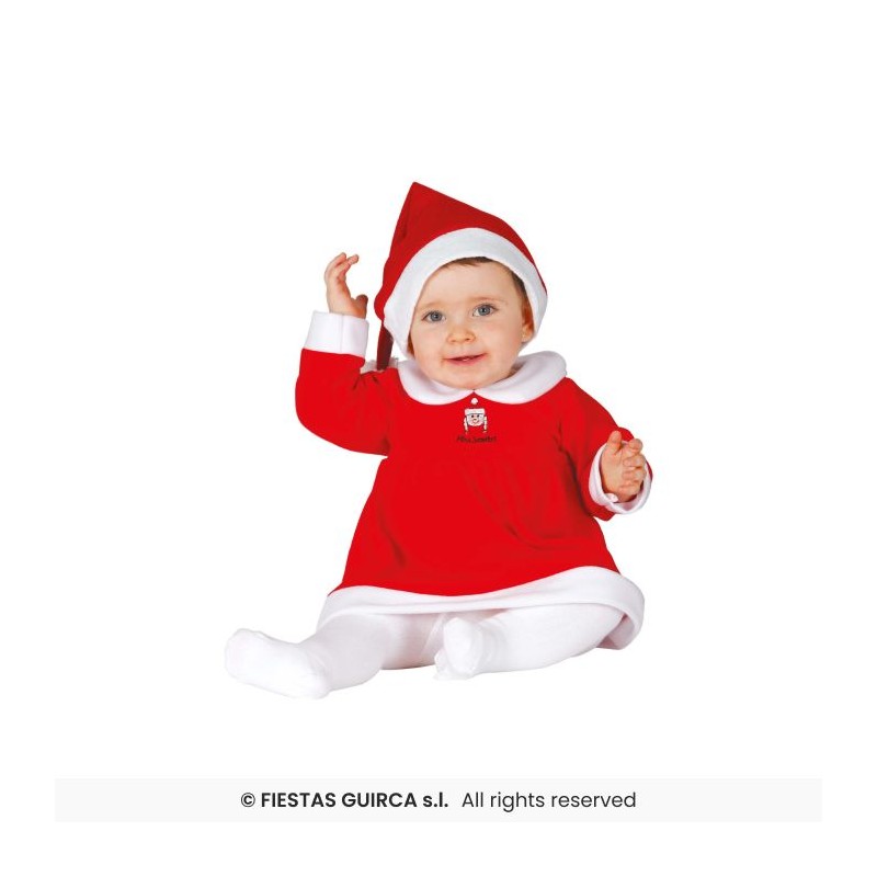 DEGUISEMENT BEBE MISS SANTA MERE NOEL TAILLE 18-24 MOIS
