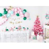 20 SERVIETTES BLANCHE SAPIN DE NOEL MERRY CHRISTMAS OR 16 X 16 CM 