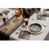 CHEMIN DE TABLE NOIR ET OR BONNE ANNEE 30 CM X 5 M