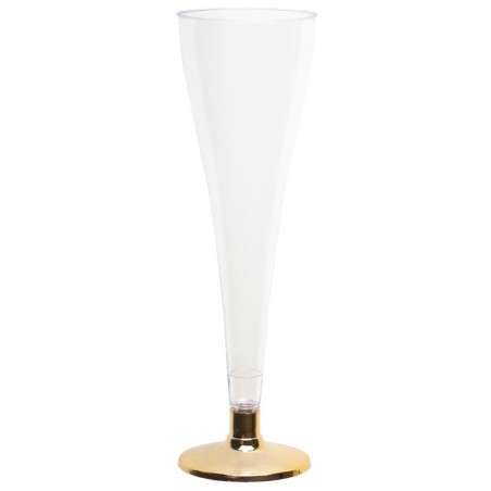 6 FLUTE A CHAMPAGNE OR BRILLANT DIAM 5.2 X 17.5 CM