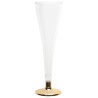 6 FLUTE A CHAMPAGNE OR BRILLANT DIAM 5.2 X 17.5 CM