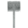 RUBAN BRILLANT ARGENT 10 MM X 5 M