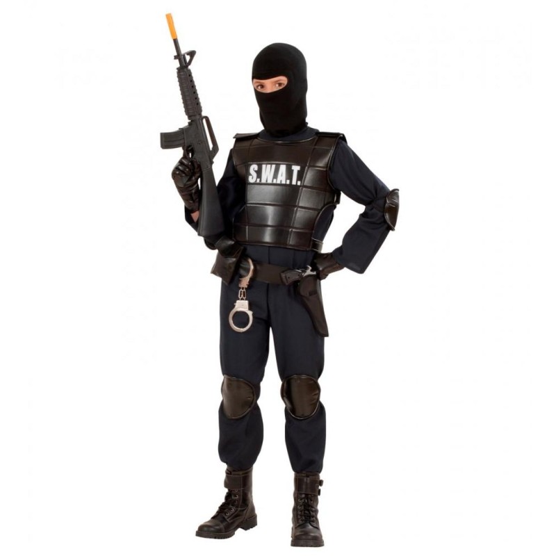 DEGUISEMENT S.W.A.T NOIR TAILLE 10 ANS 140 CM DEGUISEMENT S.W.A.T NOIR TAILLE 10 ANS 140 CM