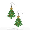 BOUCLES D'OEILLES THEME NOEL SAPIN DE NOEL