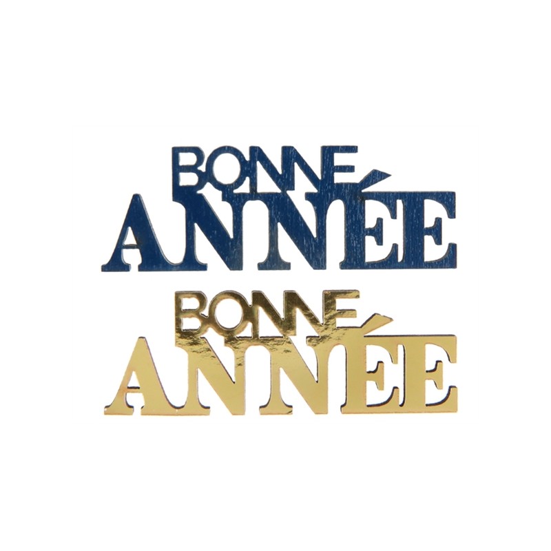 DECORATION A PARSEMER BLEU MARINE ET OR BONNE ANNEE DECORATION A PARSEMER BLEU MARINE ET OR BONNE ANNEE