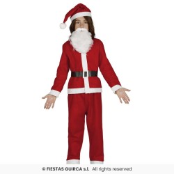 DEGUISEMENT GARCON PERE NOEL ENTREE DE GAMME TAILLE 7-9 ANS