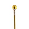CANNE POMMEAU BOUJLE A FACETTE  DISCO OR 100 CM