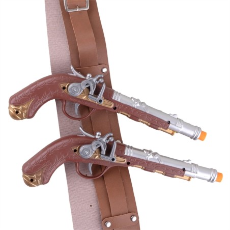 CEINTURE DE POITRINE AVEC 2 PISTOLETS PIRATE